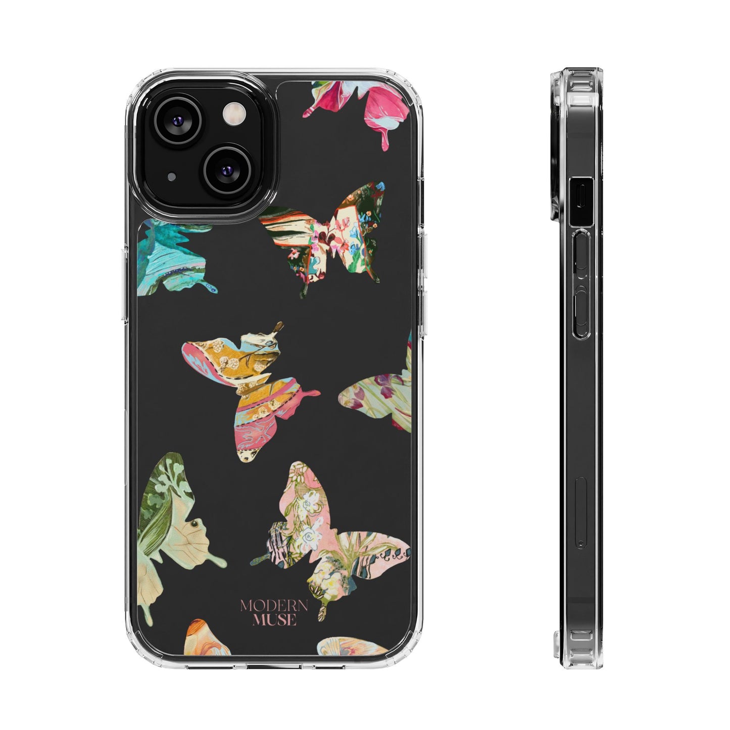 Clear Large Butterflies Phone Case