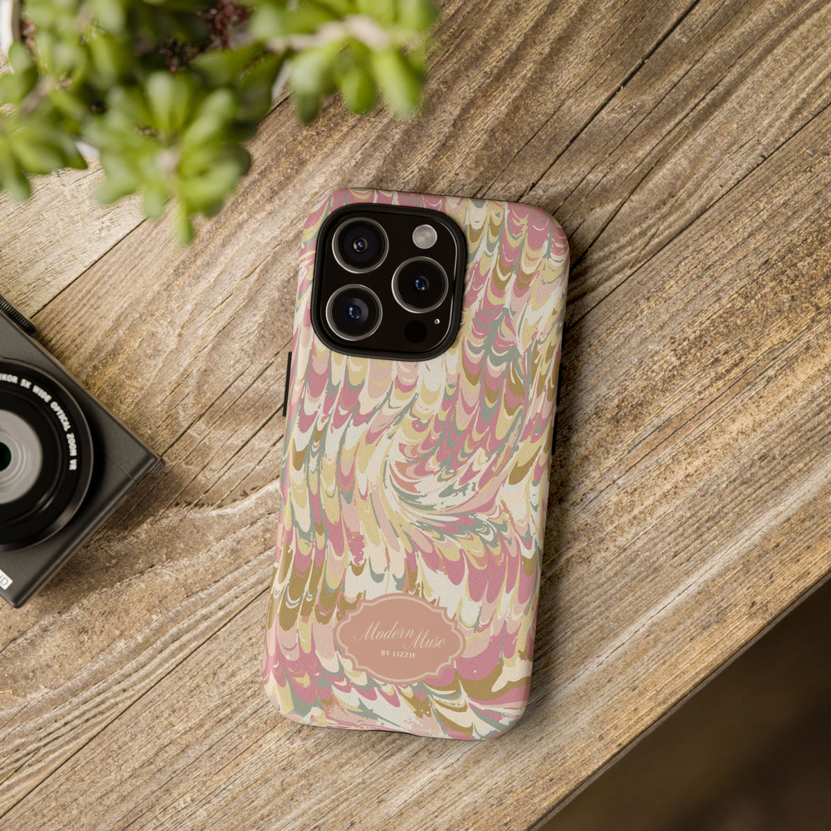 Peachy Italian Marble Phone Case