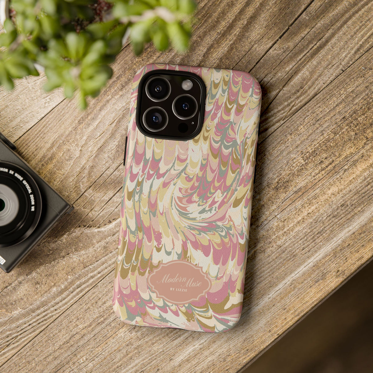 Peachy Italian Marble Phone Case