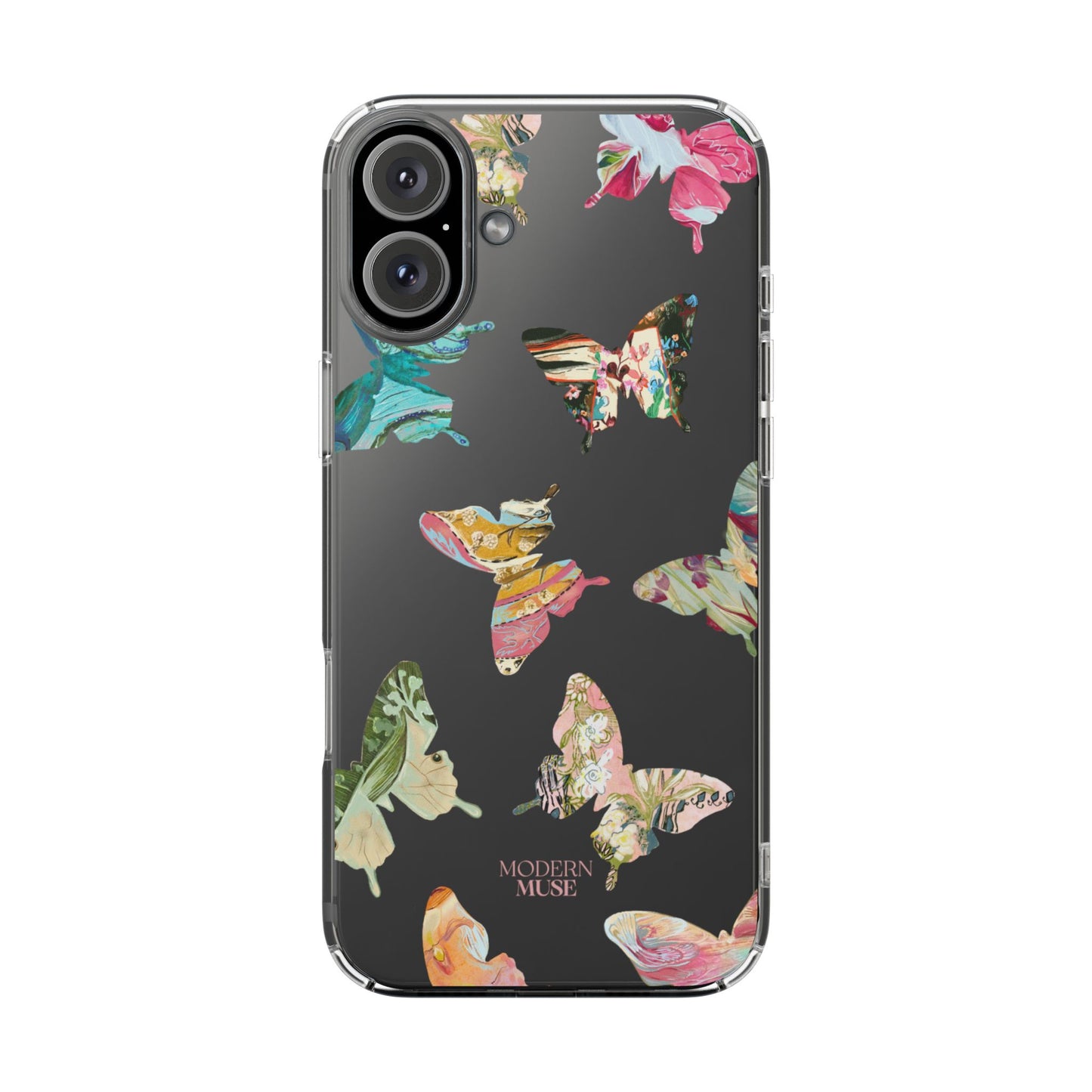 Clear Large Butterflies Phone Case