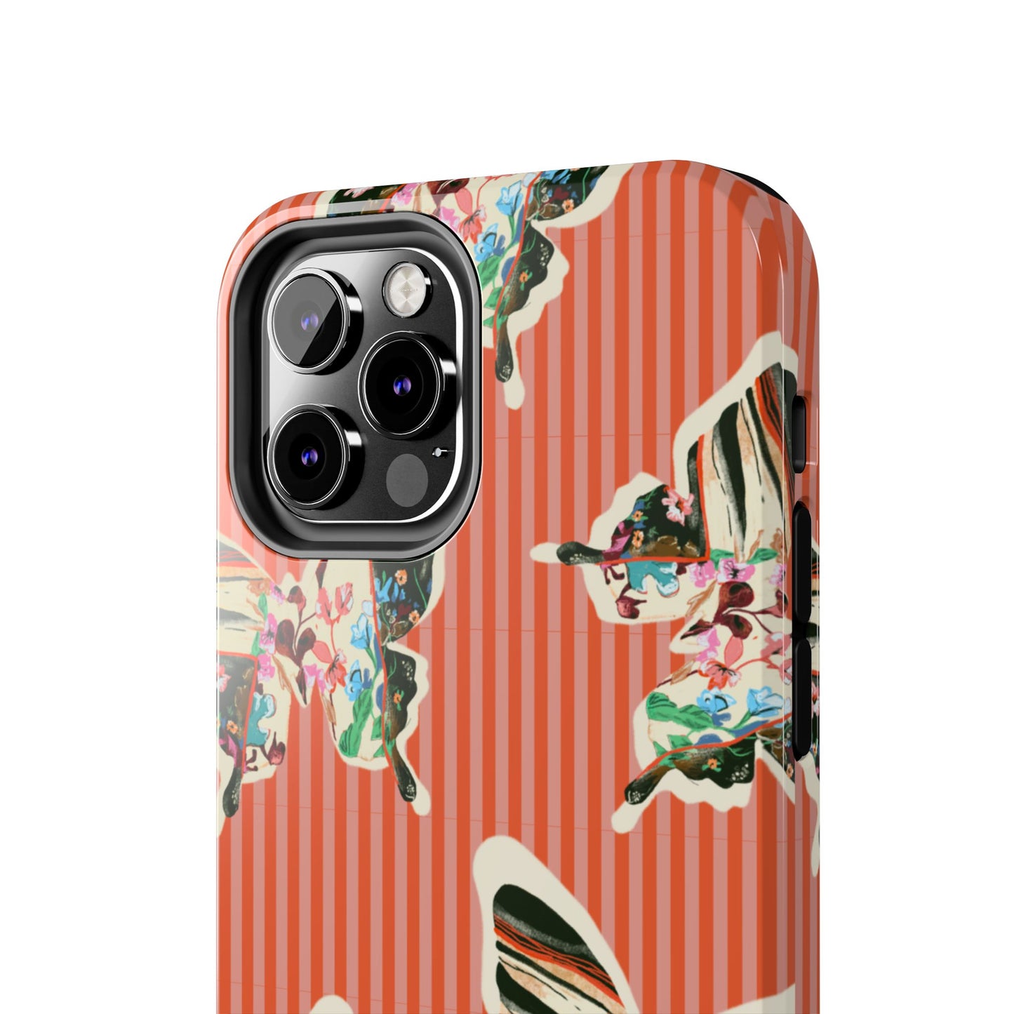 Red Stripe Butterfly Phone Case