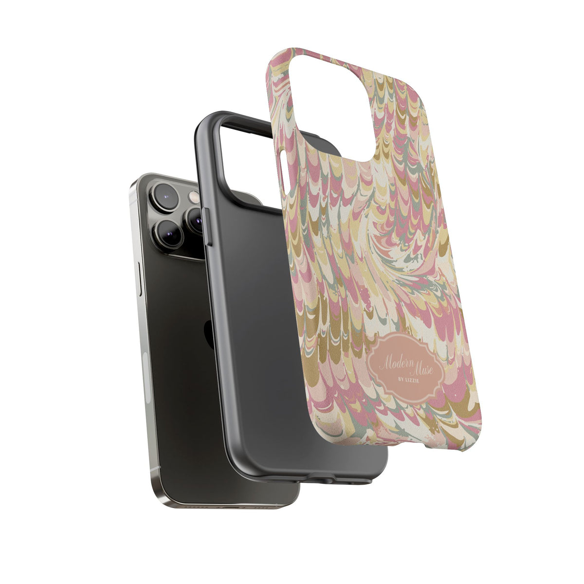 Peachy Italian Marble Phone Case