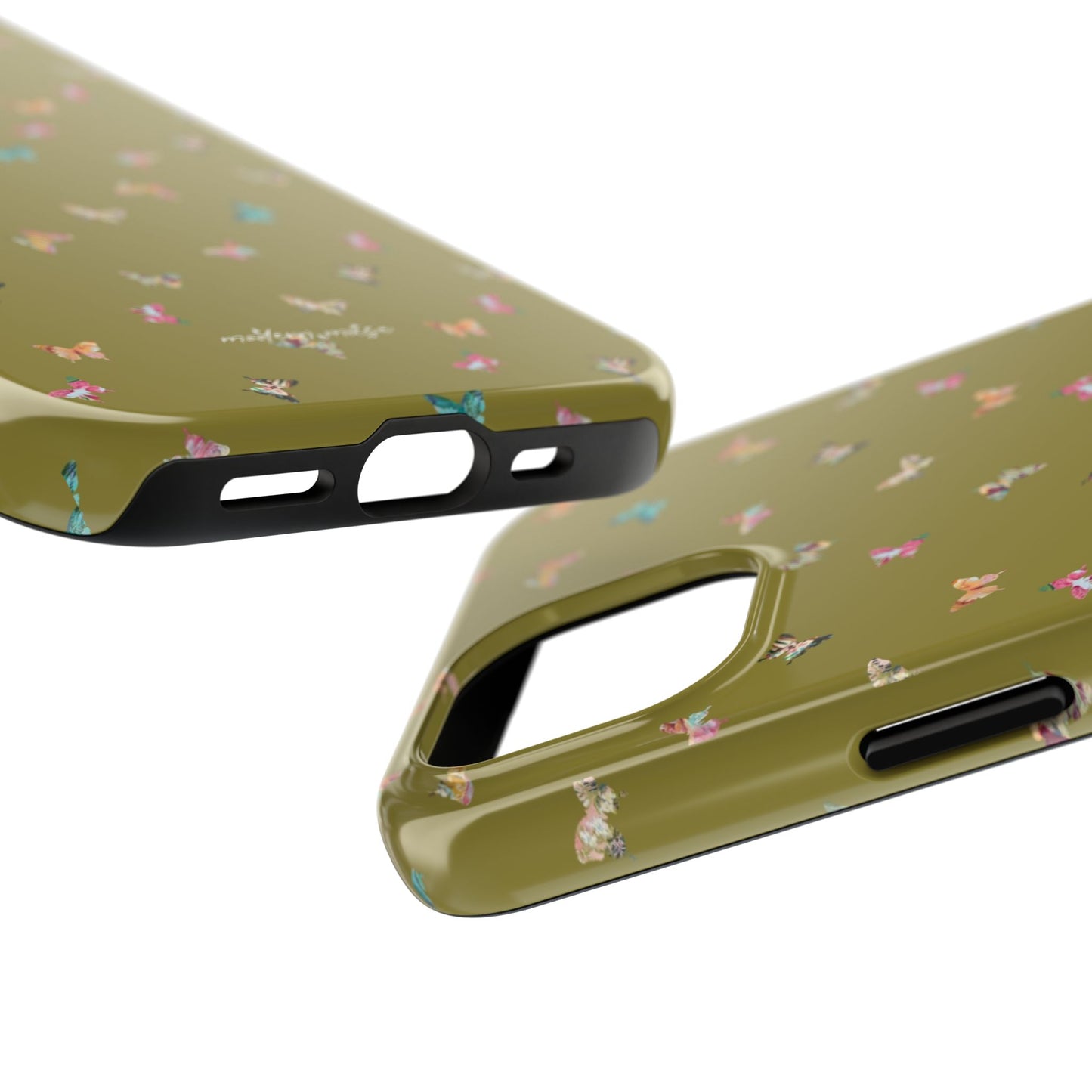 Mini Butterflies Chartreuse Phone Case
