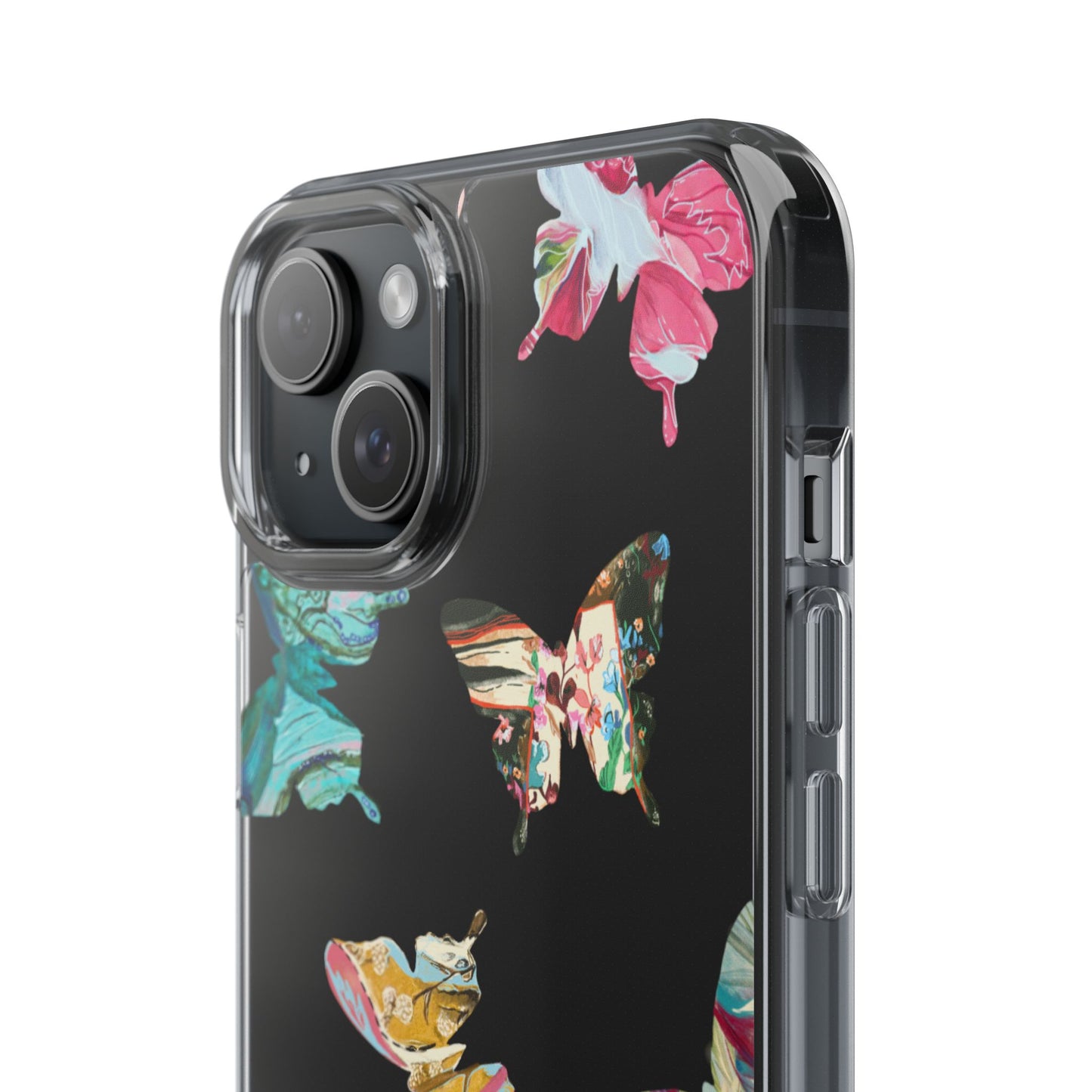Clear Large Butterflies Phone Case