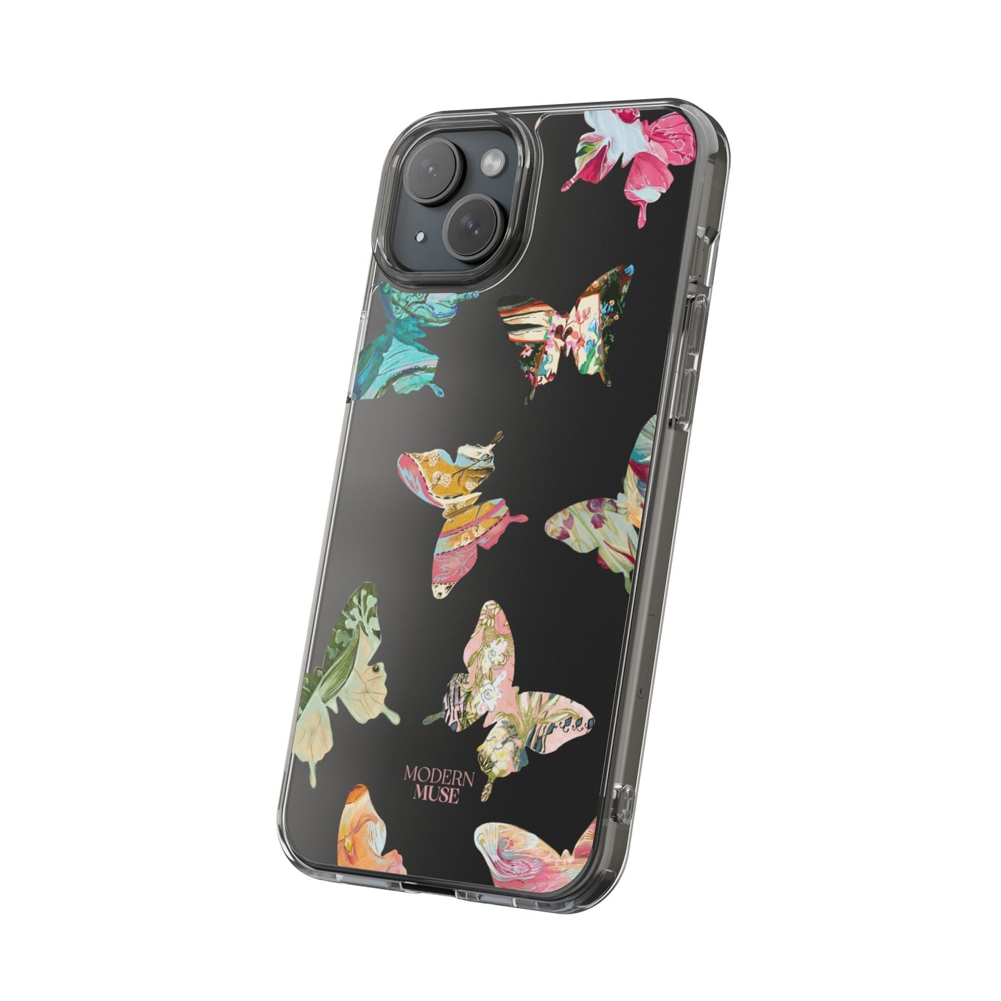 Clear Large Butterflies Phone Case