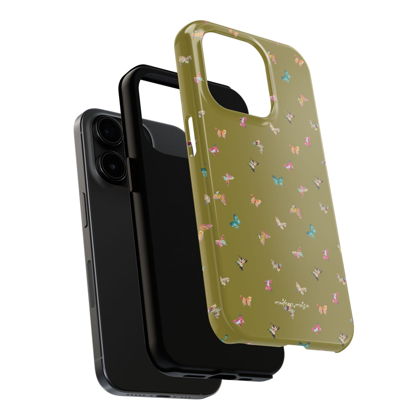 Mini Butterflies Chartreuse Phone Case
