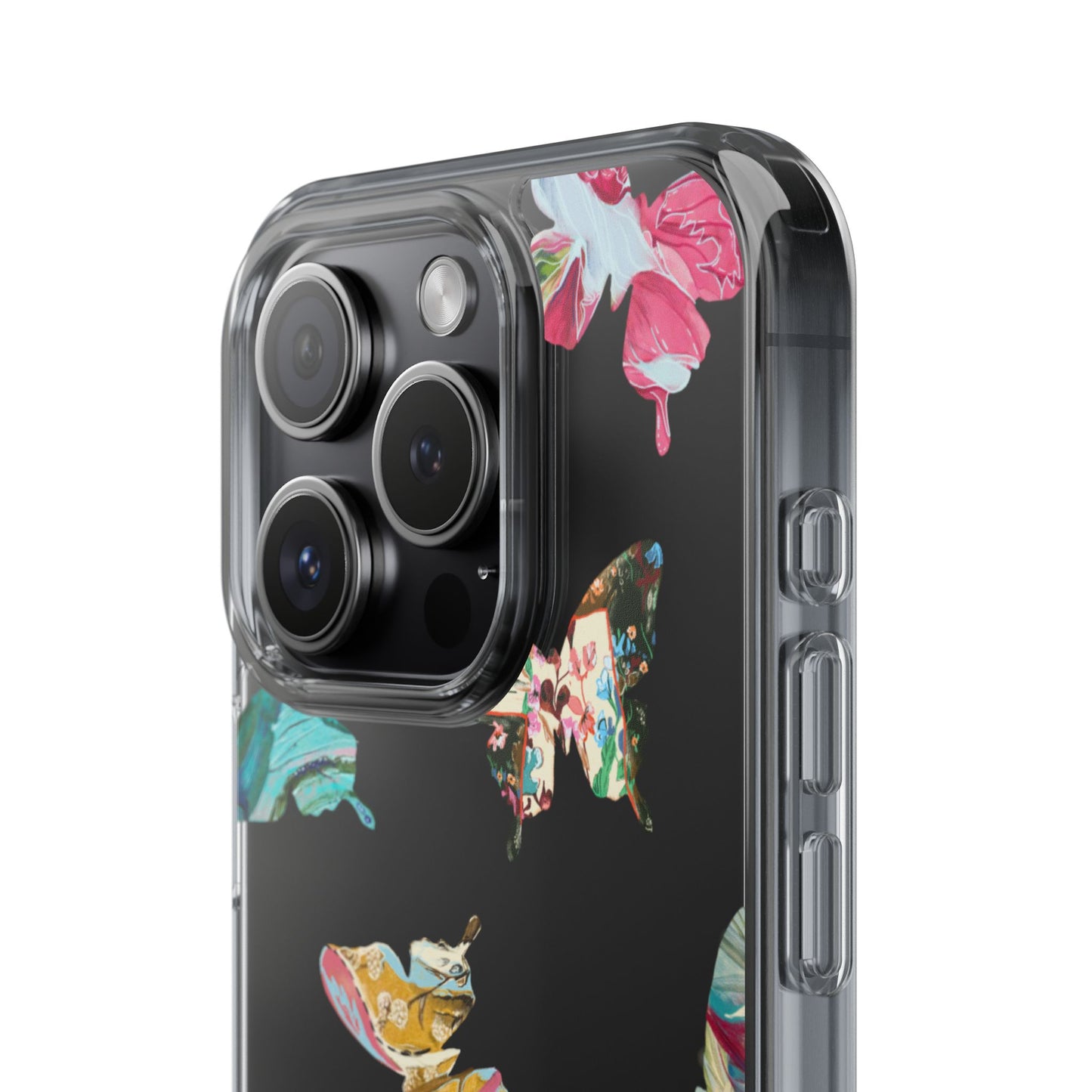 Clear Large Butterflies Phone Case