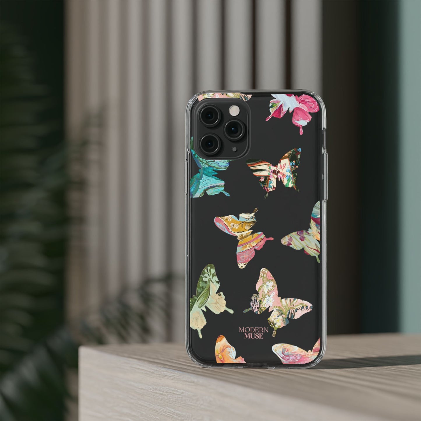 Clear Large Butterflies Phone Case