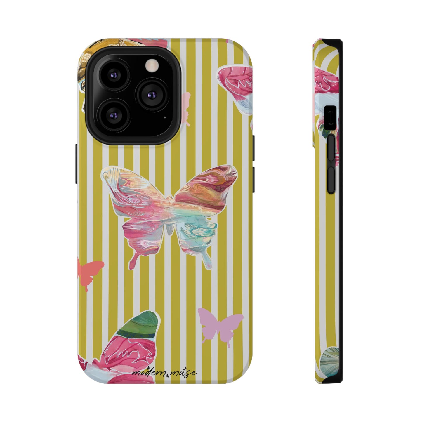 Stripe Butterfly Phone Case