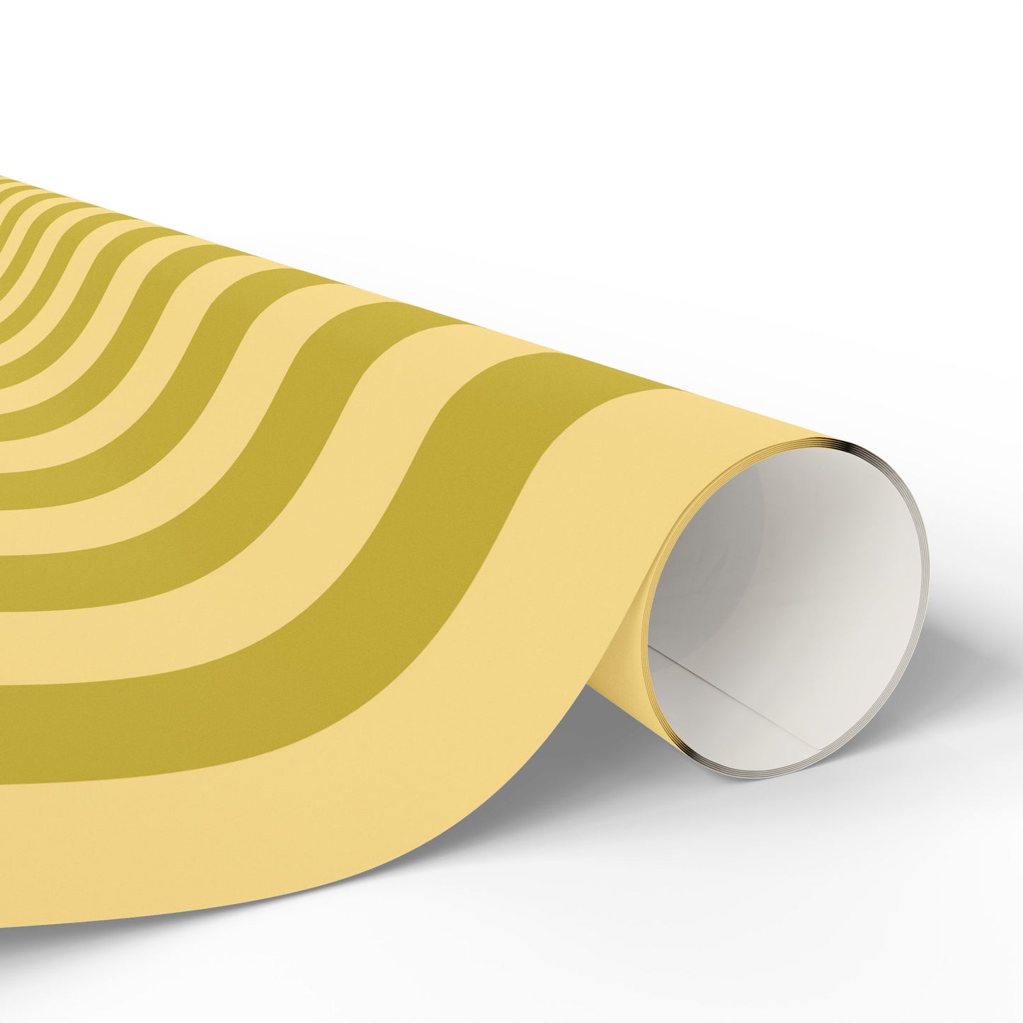 Yellow and Green Stripe Gift Wrap