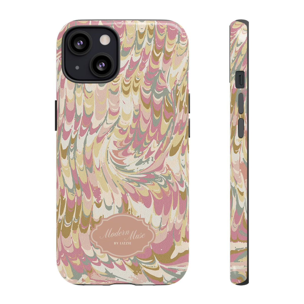Peachy Italian Marble Phone Case