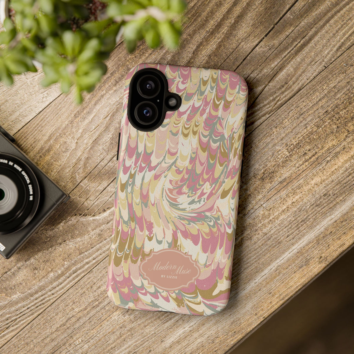 Peachy Italian Marble Phone Case