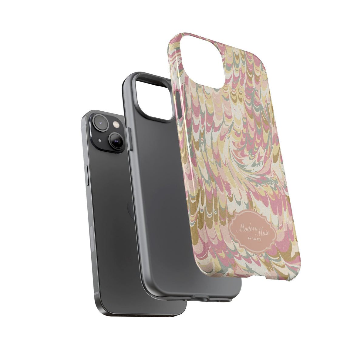 Peachy Italian Marble Phone Case