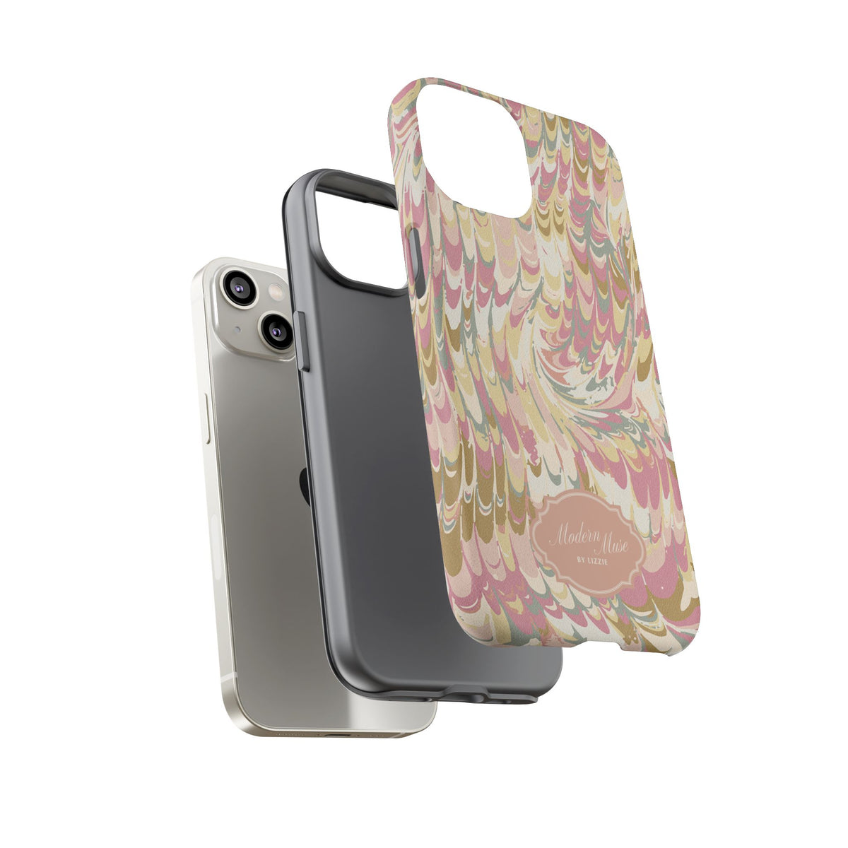 Peachy Italian Marble Phone Case