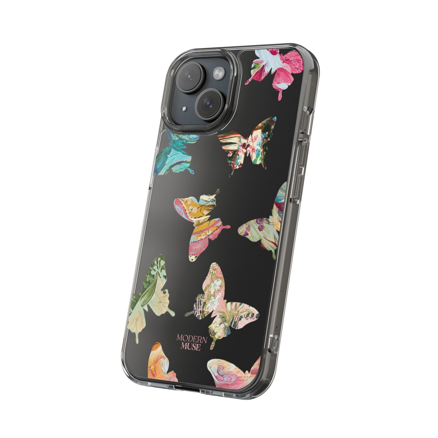 Clear Large Butterflies Phone Case