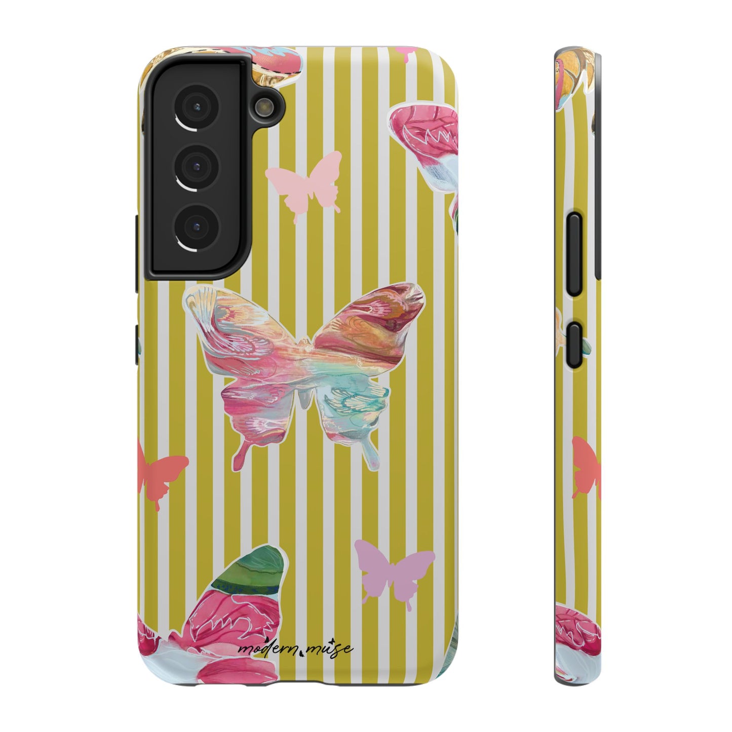 Stripe Butterfly Phone Case