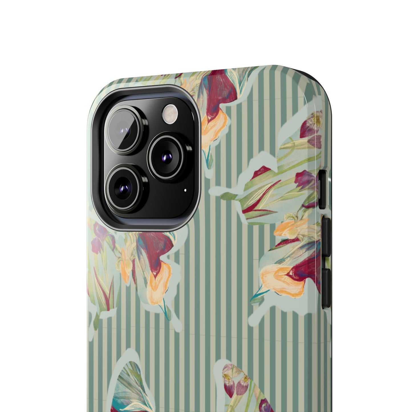 Blue Stripe Butterfly Phone Case