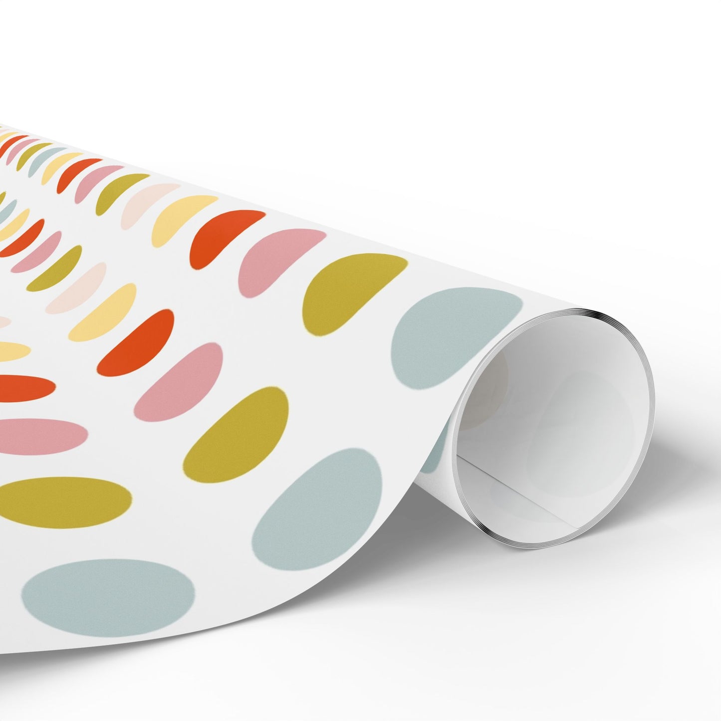 Polka Dot Christmas Colored Gift Wrap