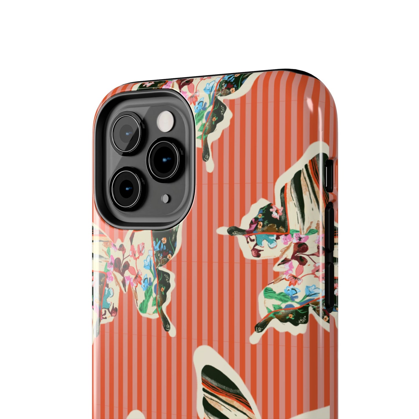 Red Stripe Butterfly Phone Case
