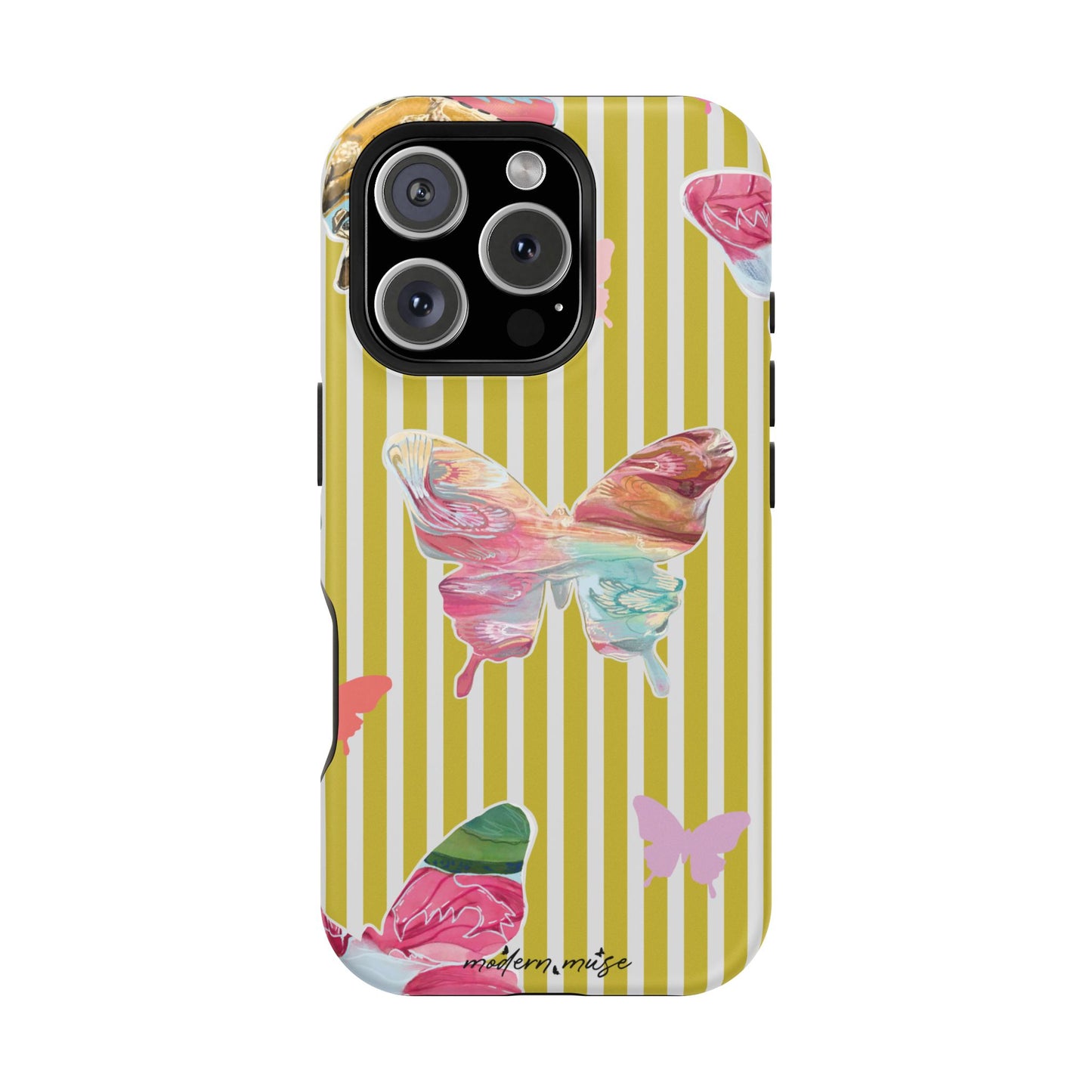 Stripe Butterfly Phone Case