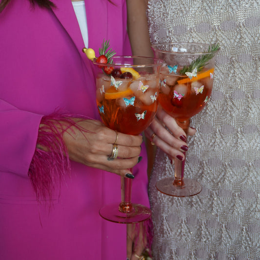 Butterfly Spritz Glass