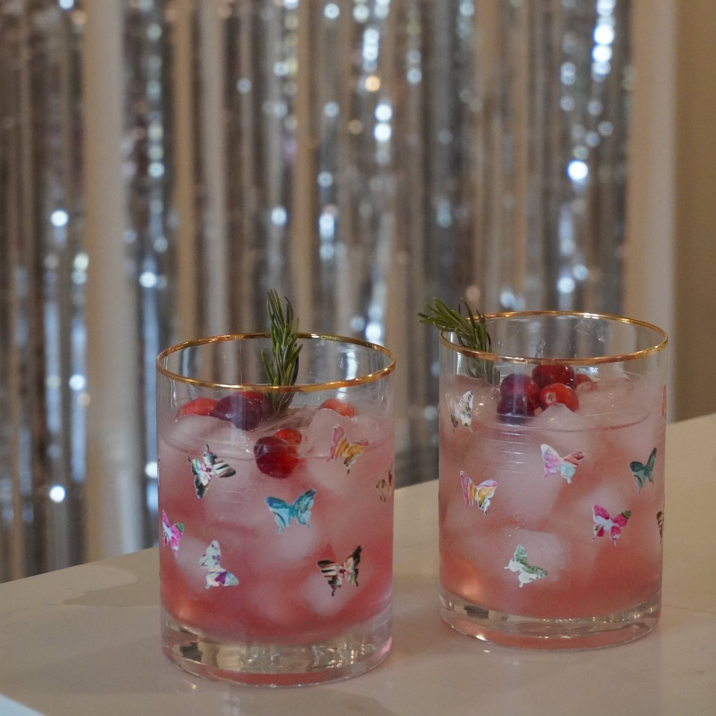 Butterfly Whiskey Glass