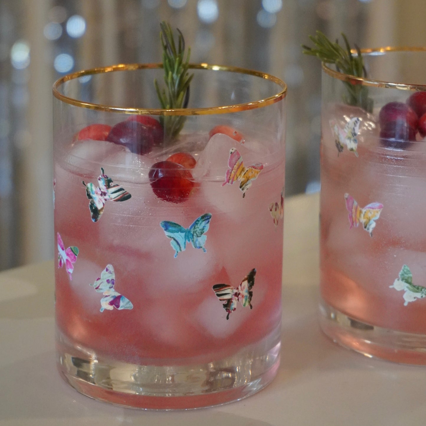 Butterfly Whiskey Glass