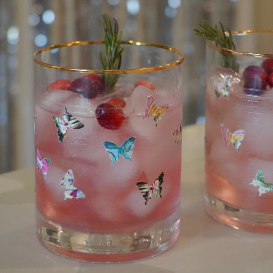 Butterfly Whiskey Glass