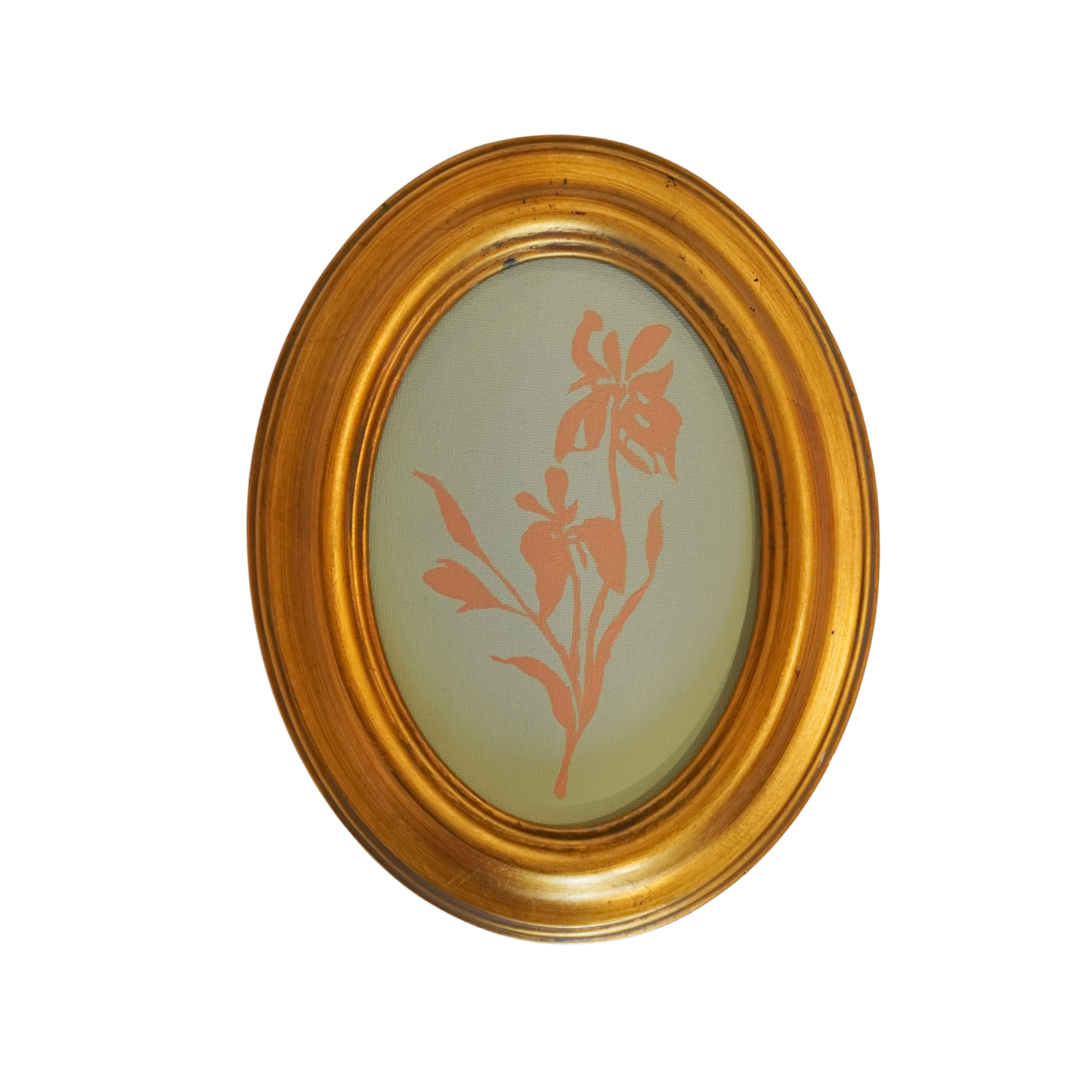 Sage & Blush Iris Silhouette