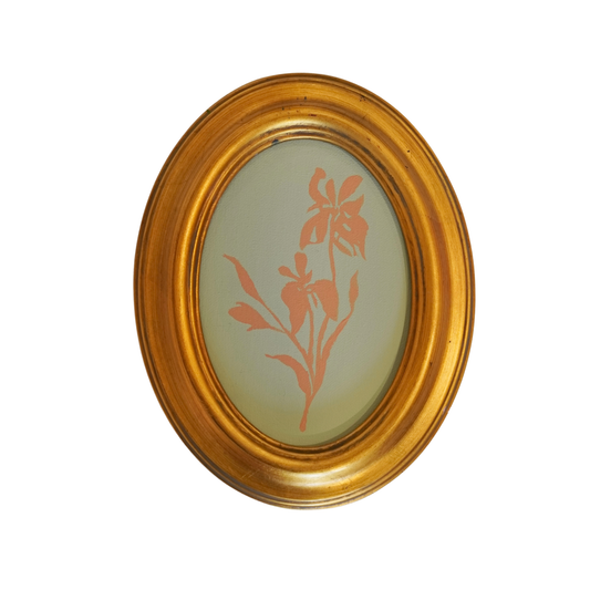 Sage & Blush Iris Silhouette