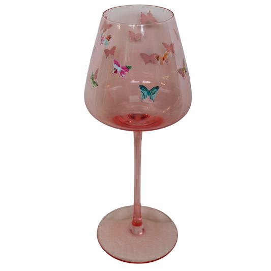 Butterfly Wine Glass